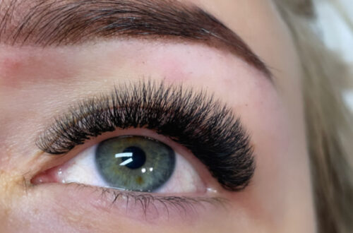 Mocne objętości stylizacji rzęs