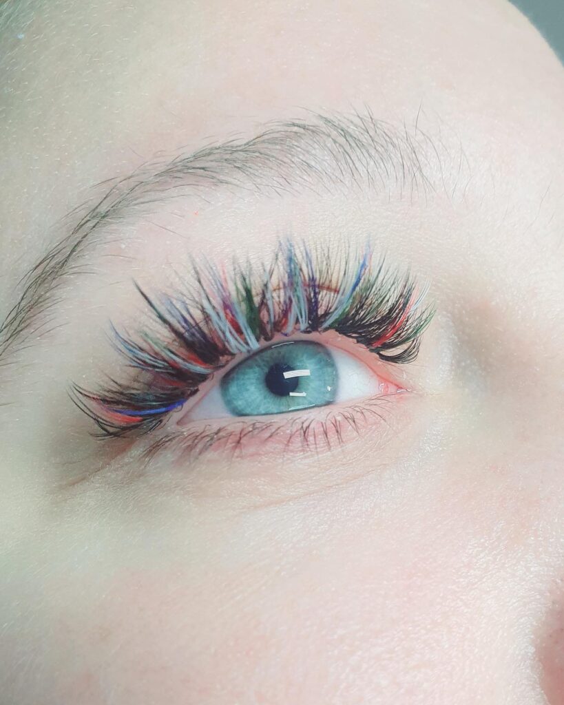 Kolorowa Stylizacja Rzęs